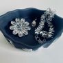 Wedgwood Black Jasperware Bowl Trinket Dish Cherub Relief Made in England Image 3