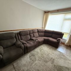 corner sofa and armchair