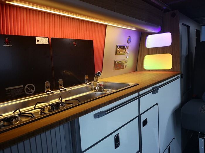 VW Transporter Camper Van,Under 2m Poptop RoofRack