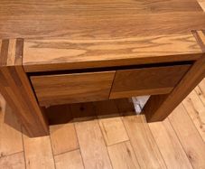 Pair of Solid Oak End Tables / Lamp Ta