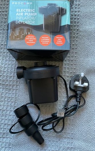 ProCamp Single Inflatable Air Bed + Electric Pump, Camping Guest Bed Bundle
