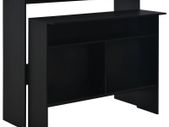 Bar Table with 2 Table Tops Black 130x40x120 cm