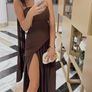 Brown maxi dress Image 7