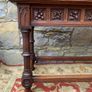 Early 20th Century Jacobean Revival Carved Oak hall table. Image 9