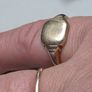 Antique 9ct Gold Birmingham Hallmarked Signet Ring Size 58.5 Image 9