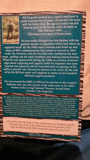 Coppice Merchant By Billy Hogarth. A Life In The Woodlands Of The Lake District. First Edition. Paperback In Good.