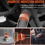 Magnetic Induction Heater Kit, 1000w 220V Portable Hand-held Induction Heater with 10PCS Coils, Flameless Induction Heater Bolt Remover with Led Light, Fit for Removing Rusty Bolts & Nuts Image 6