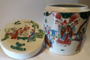 Antique Chinese 19th Century Tobacco Jar / Tea Caddy