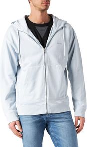 BOSS Men's Zefade Sweat Jacket, Open Grey80, Size L