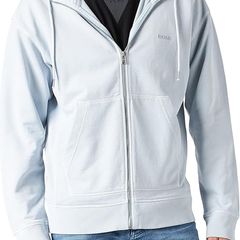 BOSS Men's Zefade Sweat Jacket, Open Grey80, Size L