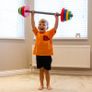 Kids Barbell Set  Adjustable Children's Toy Weights & Plastic Barbell Toy with Drinks Water Bottle, Kids Gym Equipment for Pretend Play, Fun Fitness Toys for Boys & Girls Home Workout Image 5