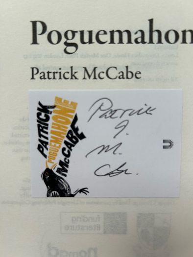 Signed Patrick McCabe Poguemahone 1st Ed 1st Print HC Rare Book VG Condition