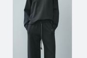ZARA 100% cotton set plush trousers M and sweatshirt S
