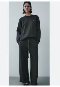 ZARA 100% cotton set plush trousers M and sweatshirt S