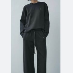 ZARA 100% cotton set plush trousers M and sweatshirt S