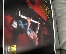 Elton john poster with COA and box