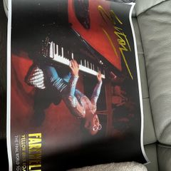 Elton john poster with COA and box