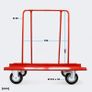 Plasterboard Trolley Panel carts up to 800 kg for transporting drywalls, wooden and plasterboard with 4 wheels Image 3