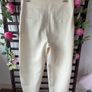 trousers Bnwt Zara cream barrel shape trousers size large Image 8