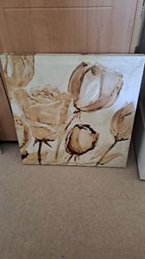 Canvas picture of roses