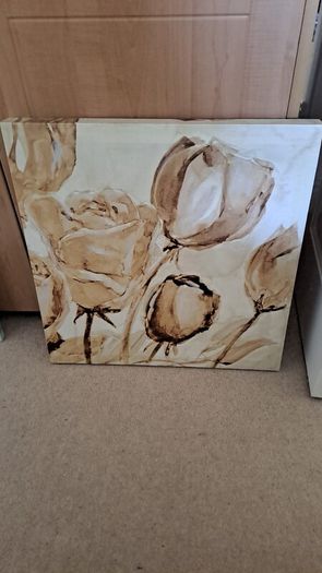 Canvas picture of roses