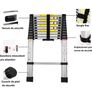 Telescop Ladder 3.2M Aluminum Telescopic Ladder Portable Home Ladder Adjustable Telescopic Straight Ladder Furniture Image 3