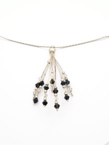 Italian Signed Sterling Silver Statement Necklace