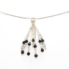 Italian Signed Sterling Silver Statement Necklace