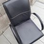 1970's Chrome Tube Leather Chair. Vintage 70's collectable design classic Image 5