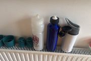 water bottles and fruit water defuses