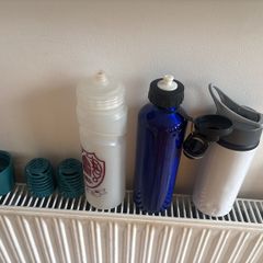 water bottles and fruit water defuses