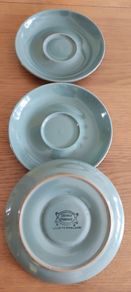 3 saucers Denby Stoneware