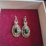 Vintage Golden Earrings with Black Core Image 8
