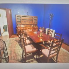 Dining table and 10 chairs