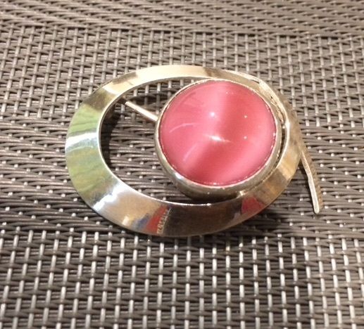 Vintage Silver Brooch 925