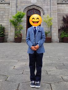 Benetti Boys Blue Check Jacket