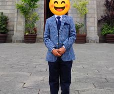 Benetti Boys Blue Check Jacket