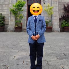 Benetti Boys Blue Check Jacket