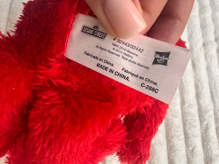 Elmo Sesame Street Hasbro Plush Doll Toy Talks 32443/32442 approx. 25 cm. 2010 Used Please see photos