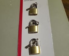 Padlocks x 3