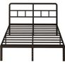 Small Double Bed Frame 4ft with Curved Headboard Image 3