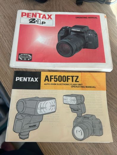 Pentax Z-1p. Autofocus 35mm SLR with lenses, Pentax AF500FTZ flash and accessories