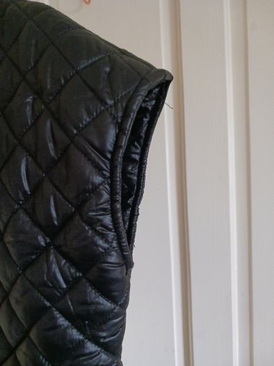 black short sleeve puffer