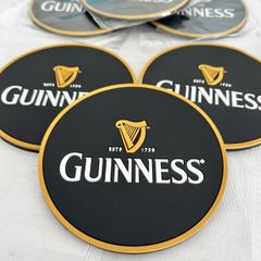 guinness rubber coasters mancave homebar