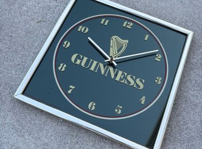 Genuine Guinness Clock in working order c1980s