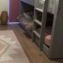 Modern Grey Velvet Bunk Bed Frame [+ 2 Mattresses Optional] Image 3