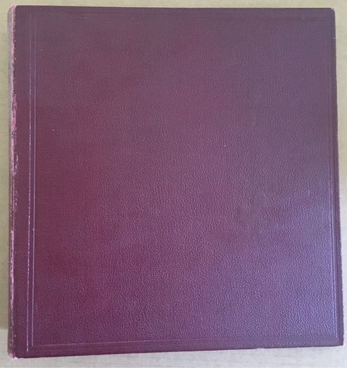 Three (two blue and one wine colour) FG Warwick Stamp Album  with over 49 pages inc stamp mounts.