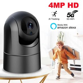 5G WiFi IP Camera 4MP Baby Monitor 1080P Security Protection CCTV Video Surveillance Auto Tracking Mini Indoor Home Cam Alexa