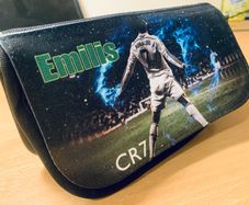 Personalised Cr7 Ronaldo pencil case with your name on it back to school