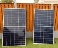 2 solar panels 350w each